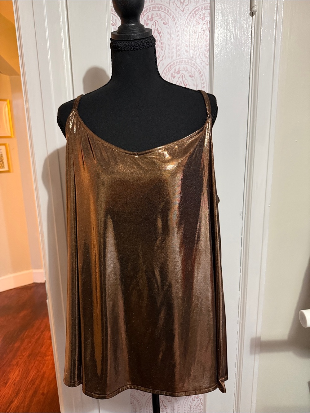 torrid Metallic Bronze Shimmer Tank Top